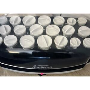 Sunbeam Fast Setter 20 Hot Rollers Heard Fast Beautiful Curls Works Great